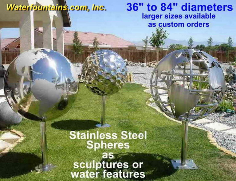 Main 010 Stainless Steel Sphere Fountains Types