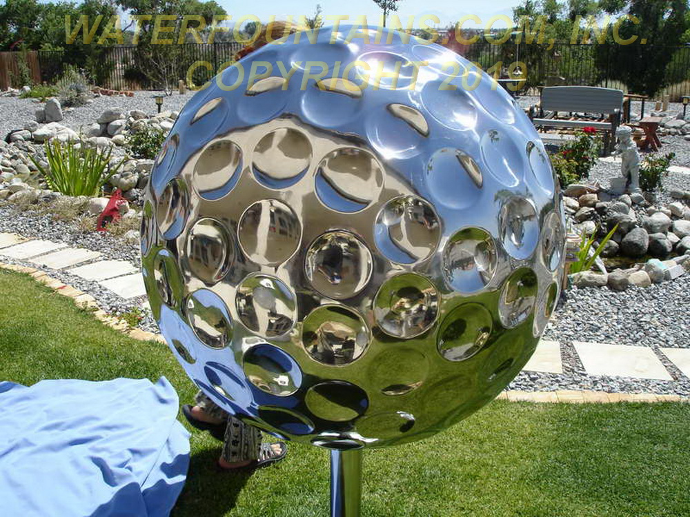 STAINLESS STEEL SPHERE BALL FOUNTAIN - 013