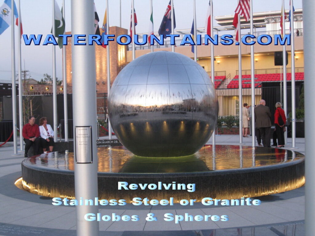 STAINLESS STEEL SPHERE BALL FOUNTAIN - 014