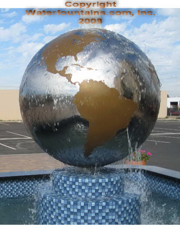 STAINLESS STEEL SPHERE BALL FOUNTAIN - 021