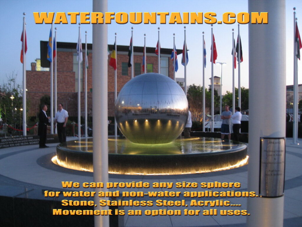 STAINLESS STEEL SPHERE BALL FOUNTAIN - 022