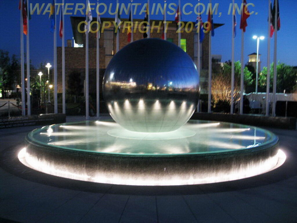STAINLESS STEEL SPHERE BALL FOUNTAIN - 023
