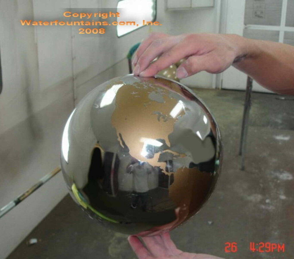 STAINLESS STEEL SPHERE BALL FOUNTAIN - 031