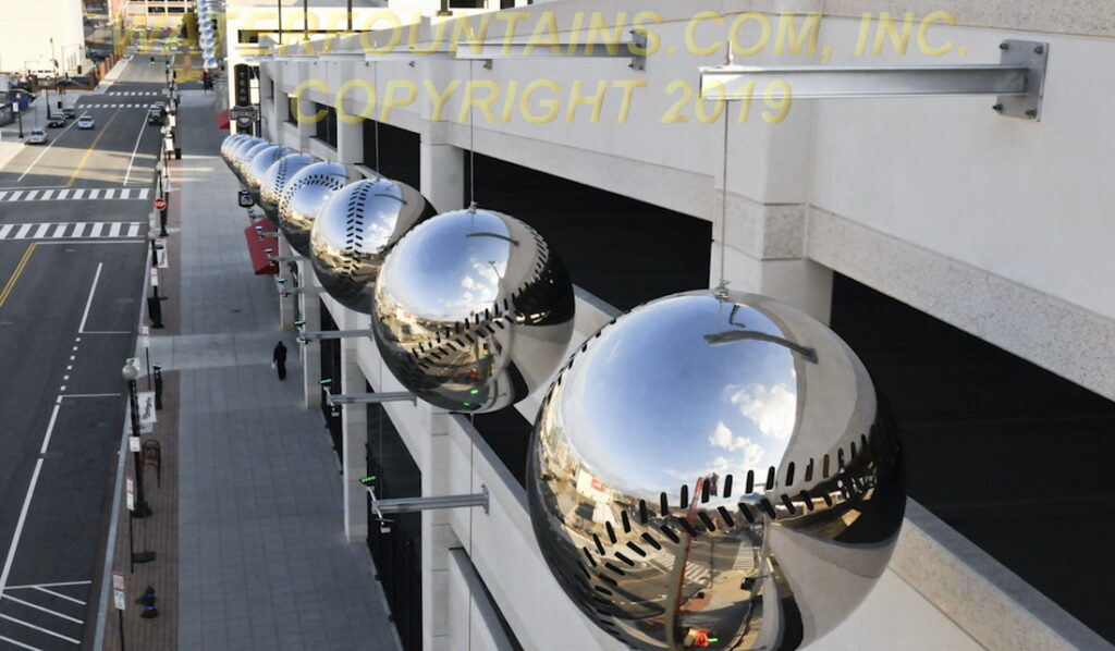 STAINLESS STEEL SPHERE BALL FOUNTAIN - 047