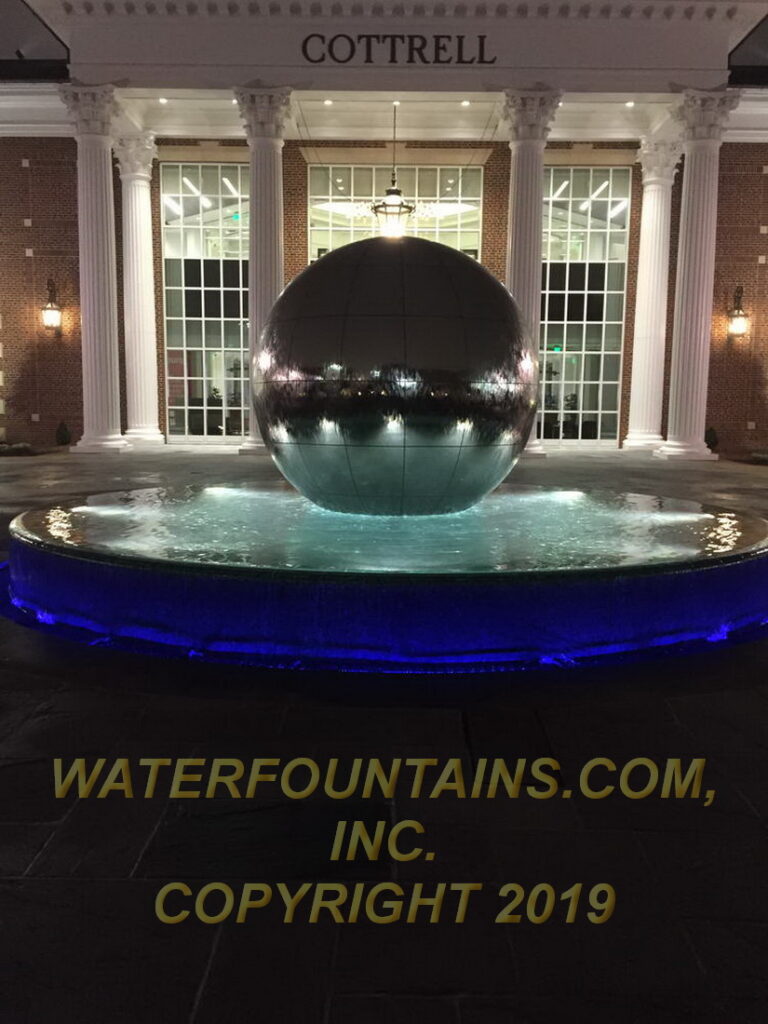 STAINLESS STEEL SPHERE BALL FOUNTAIN - 068